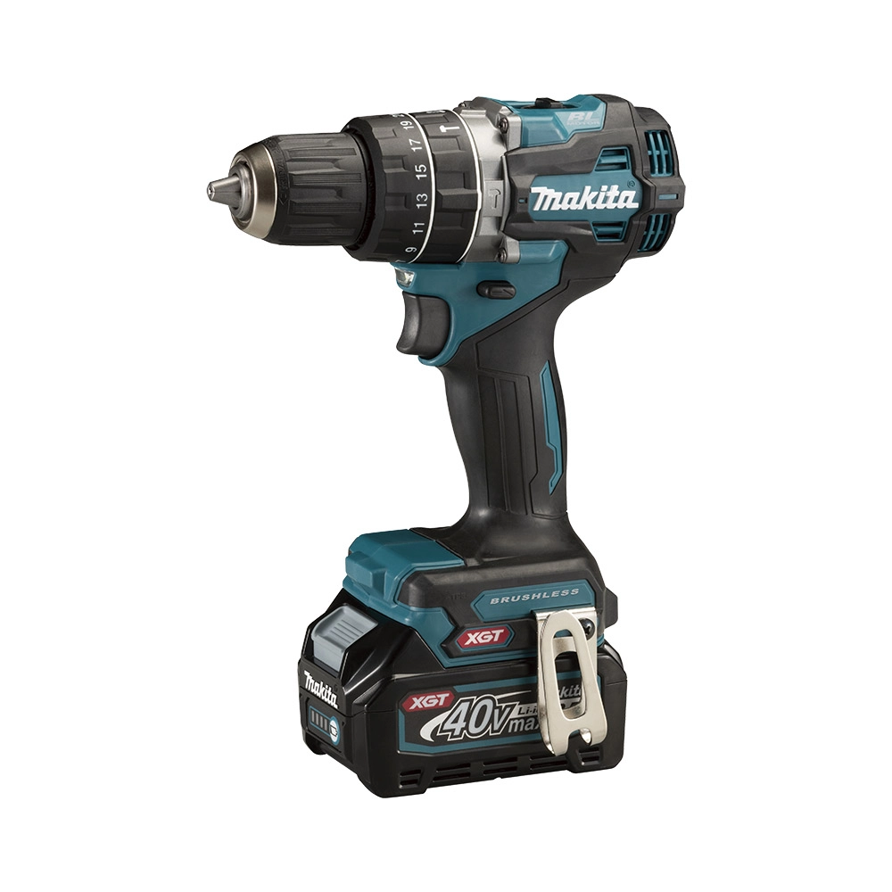 Kit Parafusadeira + Esmerilhadeira Brushless 2 Bat 40V 4Ah HP002 + GA007 Makita