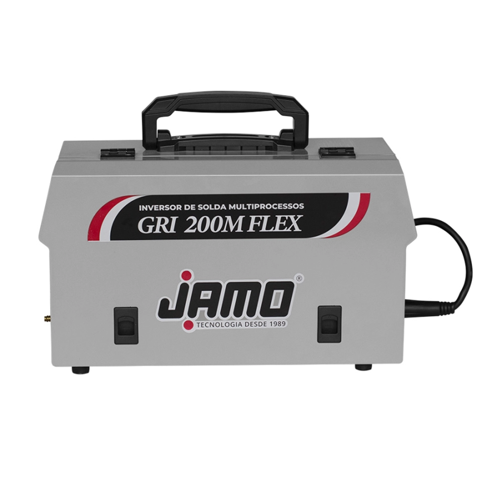 Máquina Inversor de Solda MIG FLUX MMA e TIG Com Acessórios 200A GRI200M FLEX JAMO