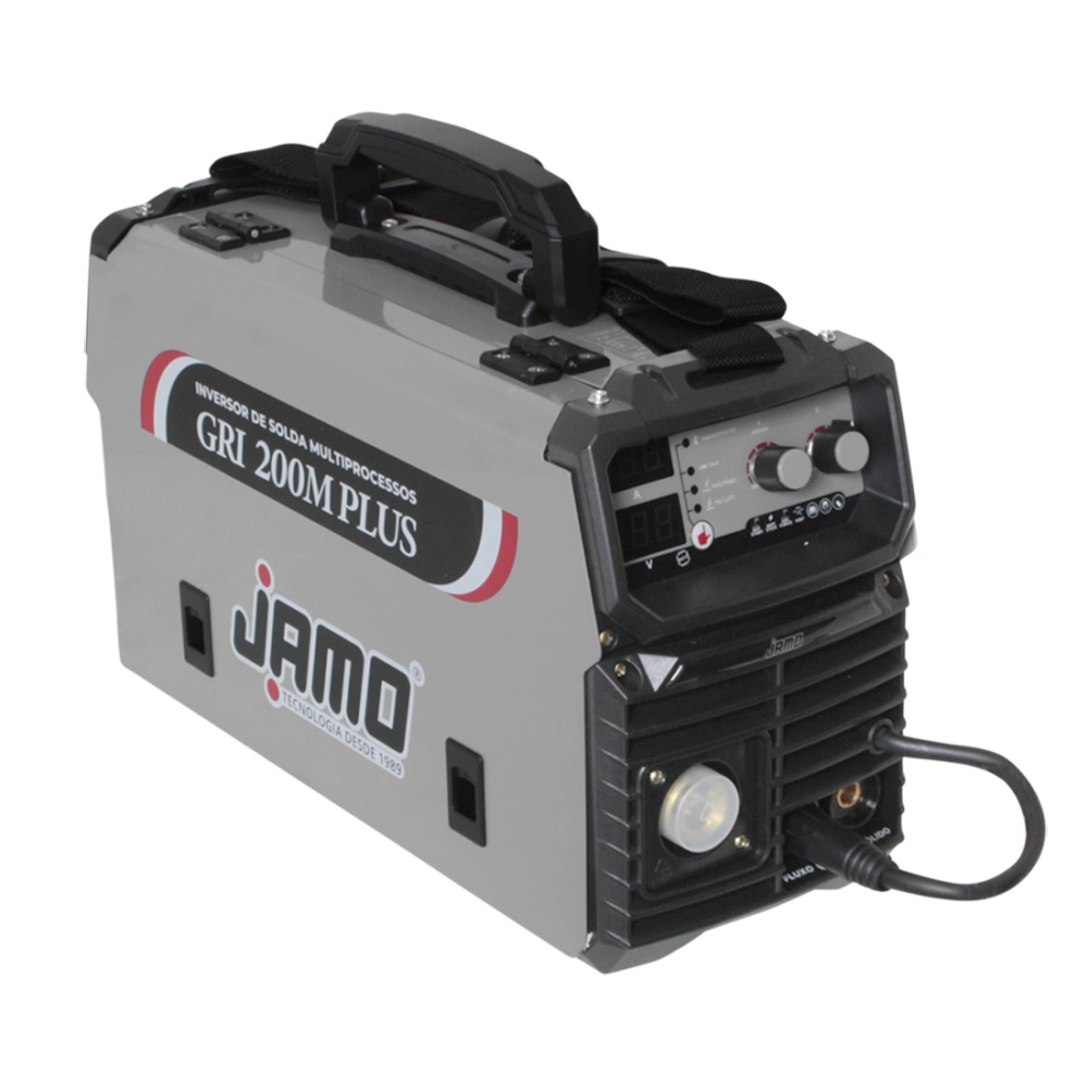 Máquina Inversor de Solda MIG FLUX MMA e TIG Com Acessórios 200A GRI200M PLUS JAMO Máquina Inversor de Solda MIG FLUX MMA e TIG Com Acessórios 200A GRI200M PLUS JAMO