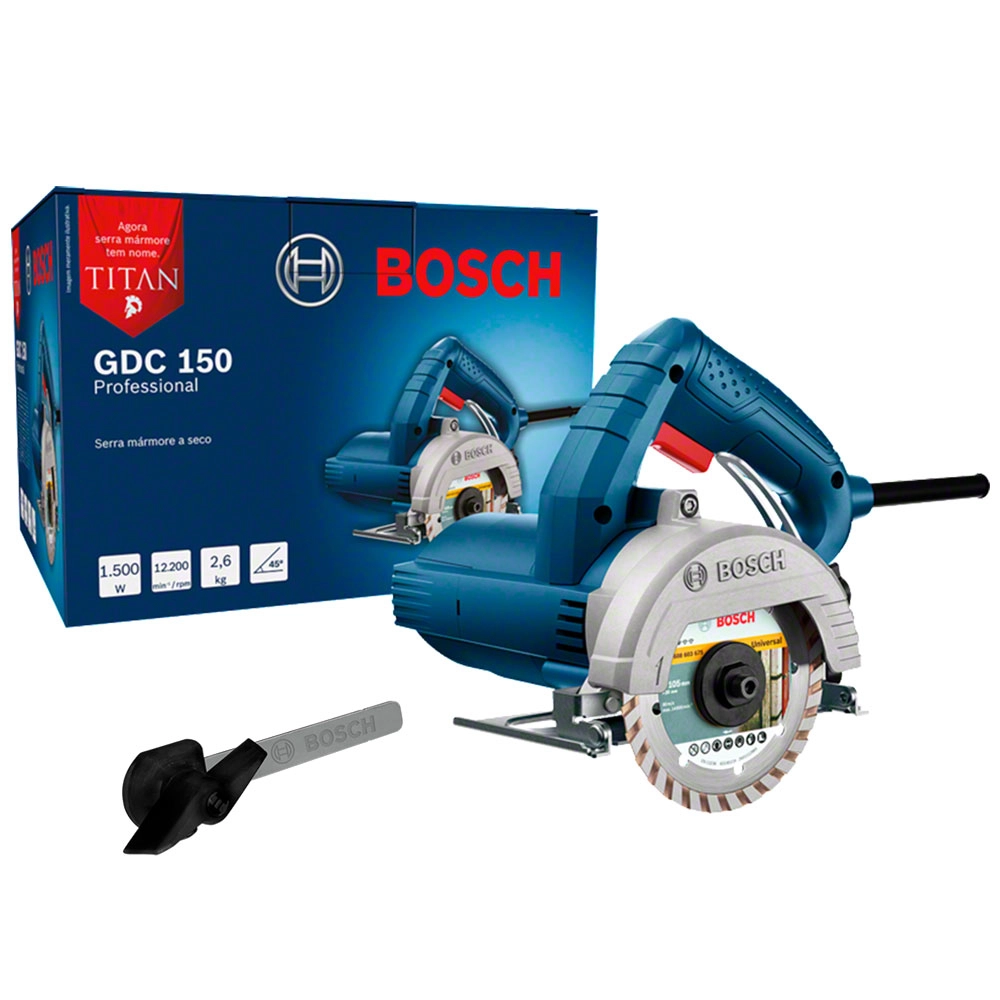 Serra Circular Mármore 5" 1500W Heavy Duty GDC150 Titan Bosch Serra Circular Mármore 5" 1500W Heavy Duty GDC150 Titan Bosch