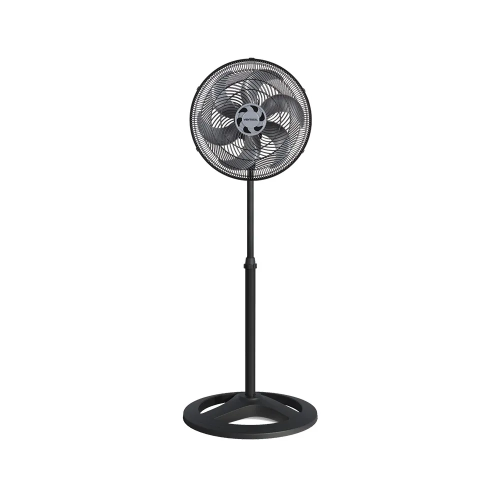 Ventilador Coluna Osc Preto 40cm 6 Pás 80W Turbo 6 Ventisol Ventilador Coluna Osc Preto 40cm 6 Pás 80W Turbo 6 Ventisol