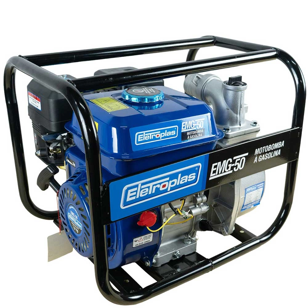 Motobomba Autoescorvante Gasolina 7hp EMG50 Eletroplas