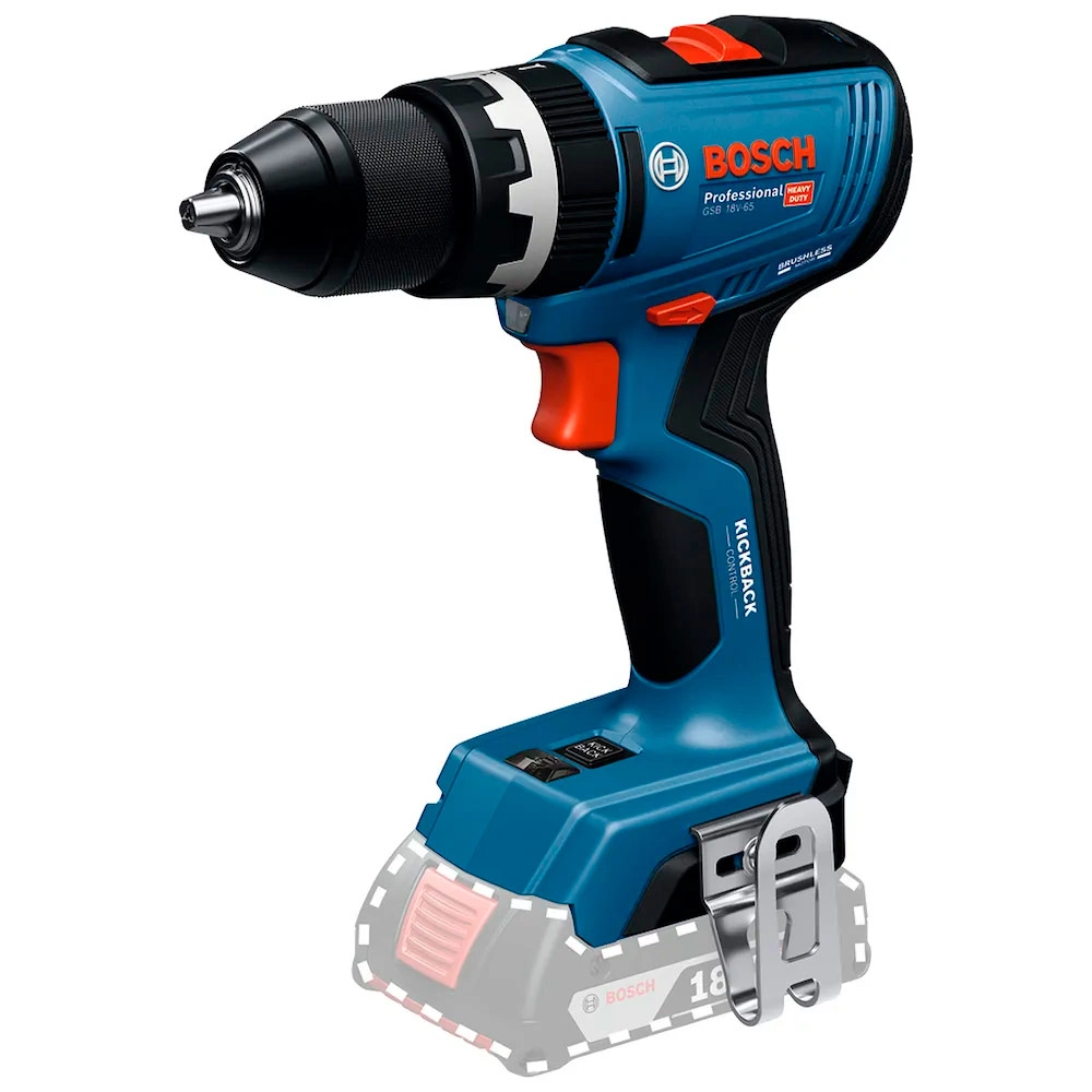 Parafusadeira Furadeira Impacto 18V 2 Bateria 2,0Ah Brushless GSB 18V65 Bosch
