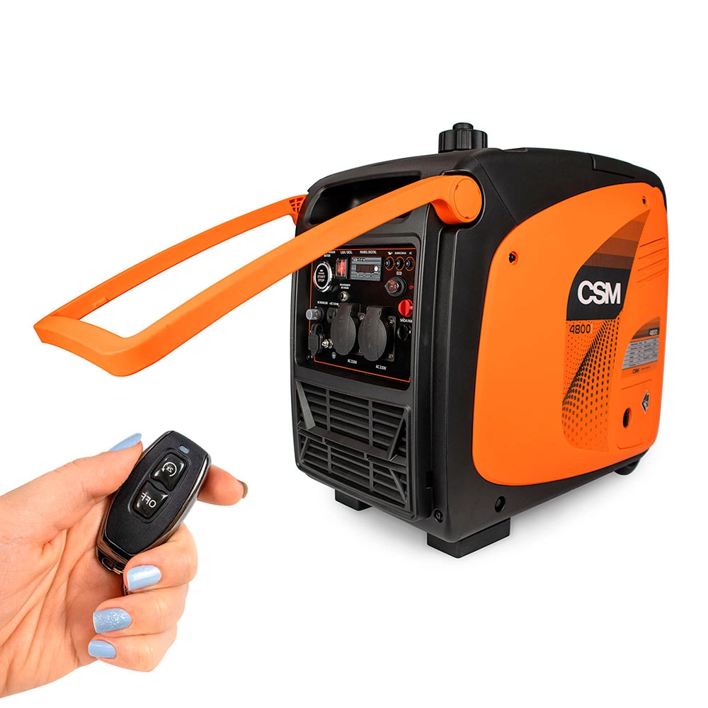 Gerador Inverter Gasolina 4T Bivolt Part Elétrica Máx 4,2Kva 4800i-E CSM 