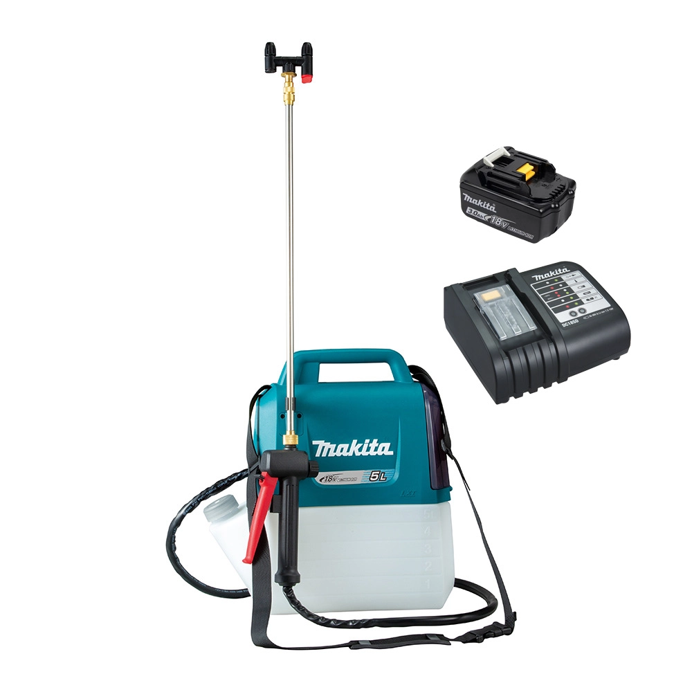 Pulverizador Lateral 5 Litros Bateria 3Ah Bateria e Carregador 18V DUS054ZP Makita