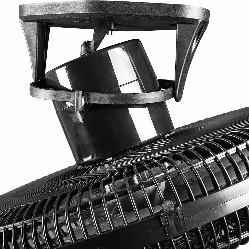 Ventilador Teto Oscilante 360 Graus Bivolt 170W 50cm Preto Ventidelta