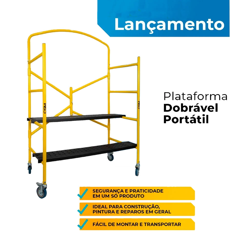 Andaime Plataforma Dobrável Portátil CSM Andaime Plataforma Dobrável Portátil CSM