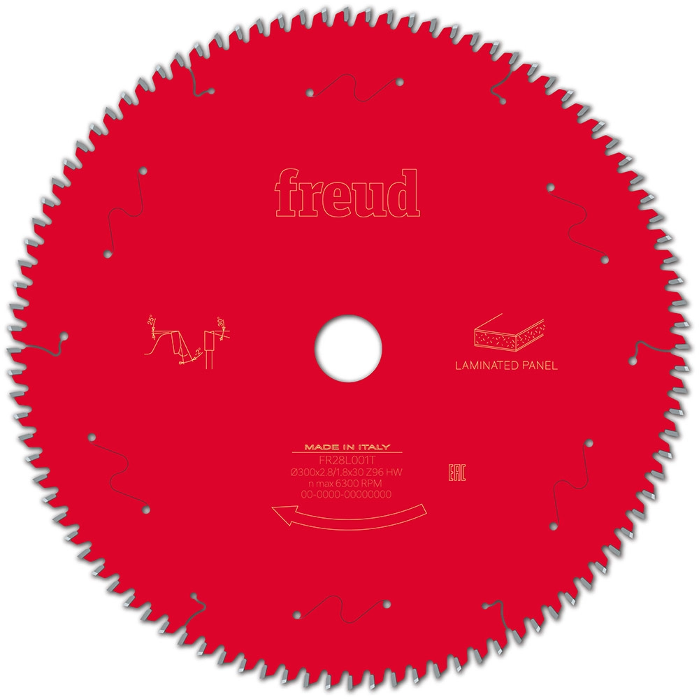 Disco de Serra MDF 300mm (12Pol) 96 dentes FR28L001T Freud