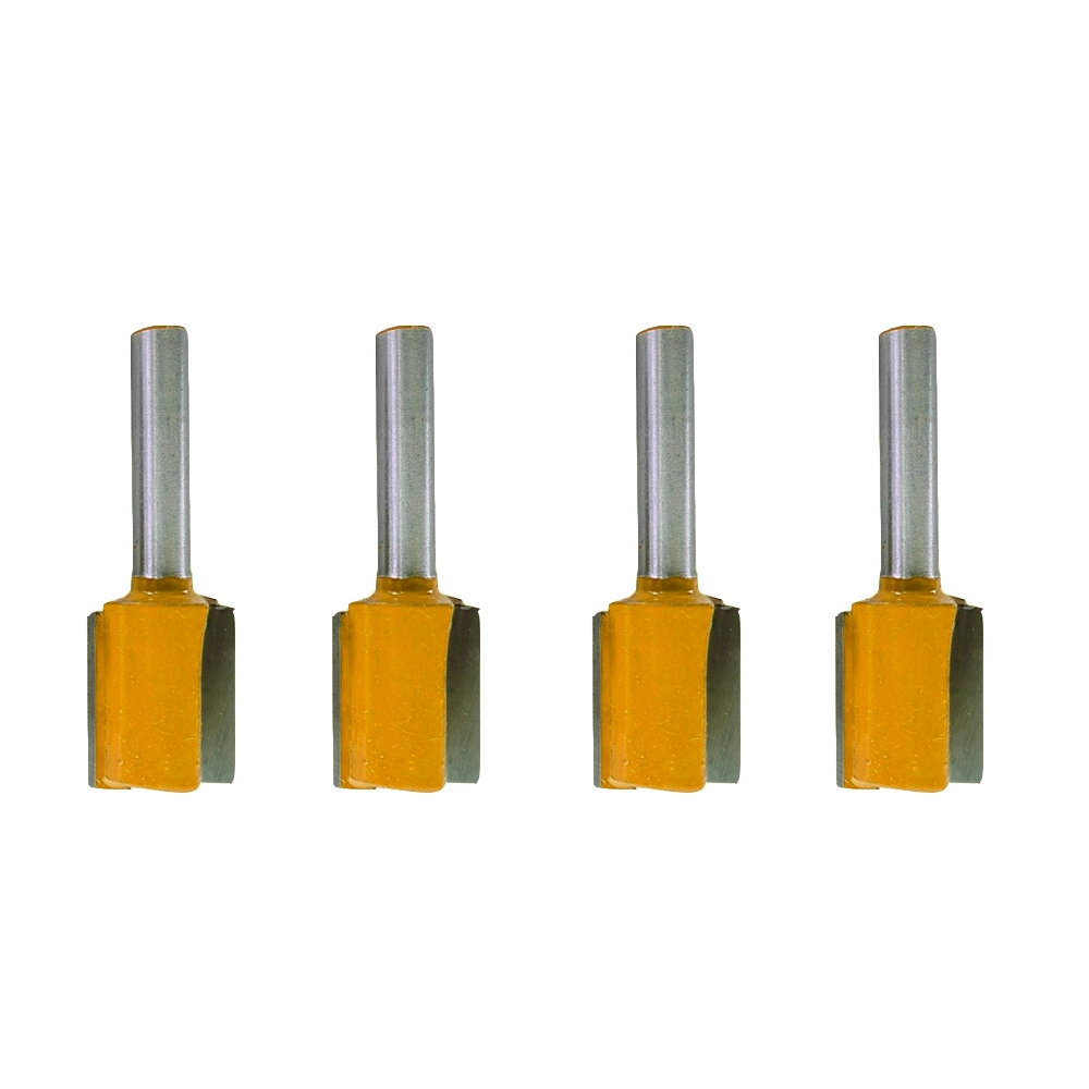 Kit 4 Fresa Tupia Paralela 16mm Haste 6mm