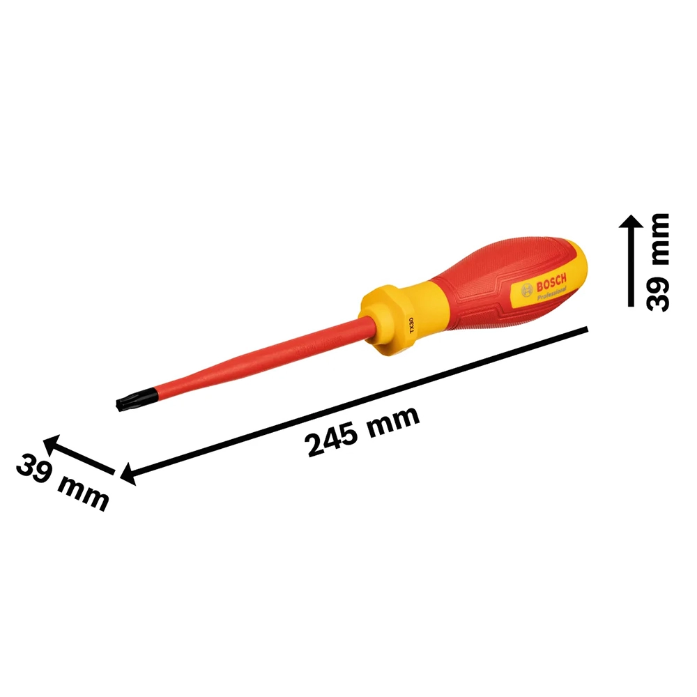 Chave de Fenda Torx 30 x 125mm VDE TX 1600A02NC9000 Bosch Chave de Fenda Torx 30 x 125mm VDE TX 1600A02NC9000 Bosch