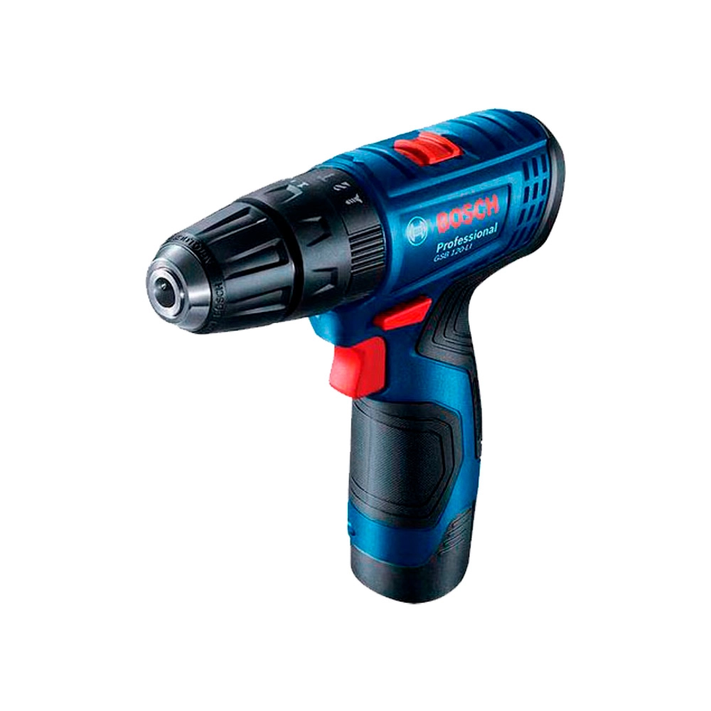 Kit Parafusadeira e Furadeira 2 Bateria Lítio 2AH Bivolt 12V GSB120LI GDR120LI Bosch