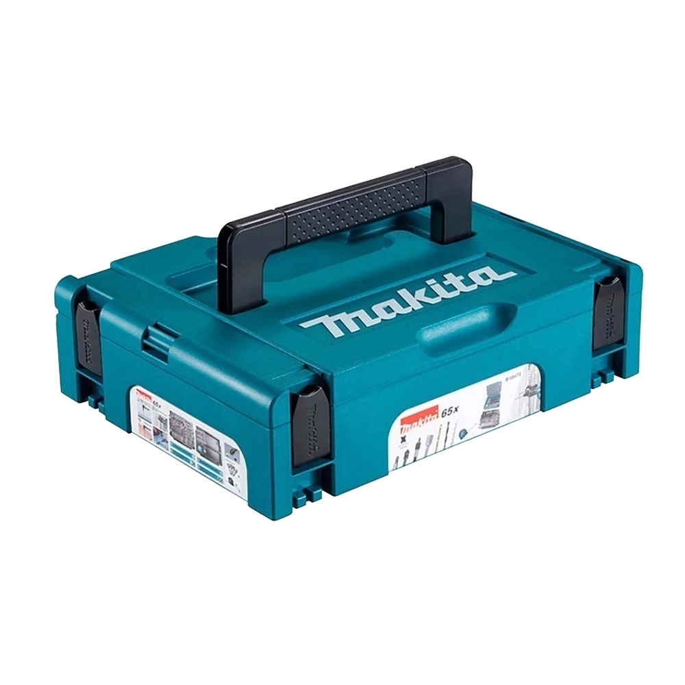 Kit De Brocas E Bits SDS Plus Makpac 65 Peças B-69478 Makita