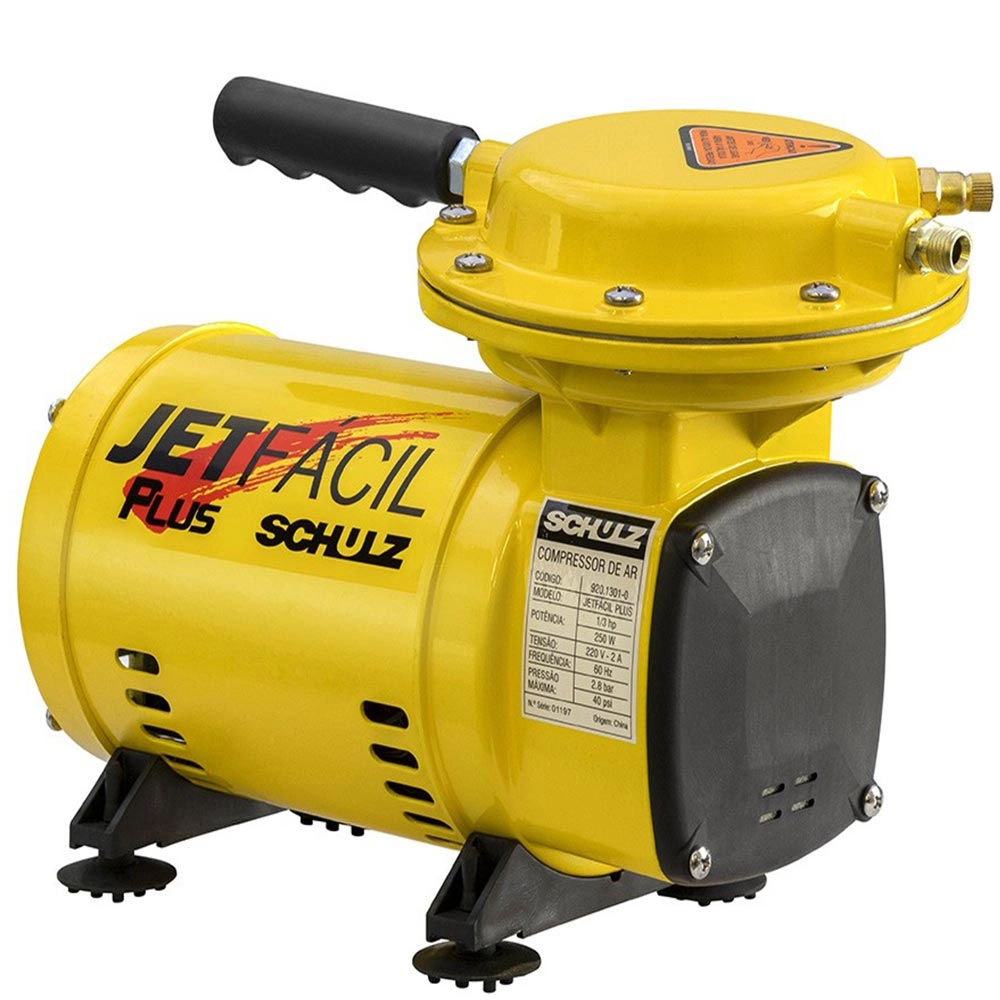 Compressor De Ar Jet Fácil Plus 9 Acessorios MS2,3 Schulz 127V Compressor De Ar Jet Fácil Plus 9 Acessorios MS2,3 Schulz 127V