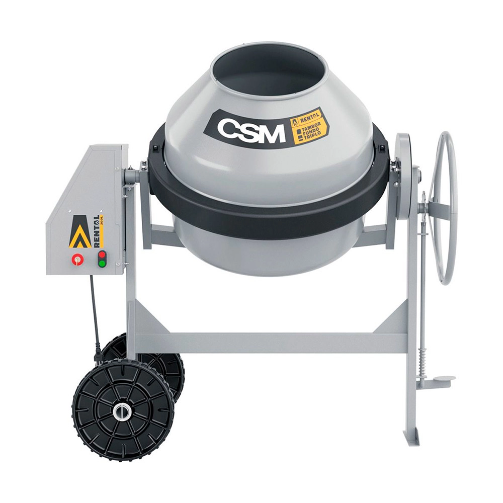 Betoneira Monofásica 1CV Rental 200L CSM