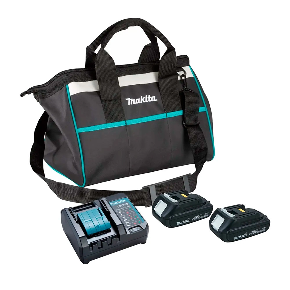 Parafusadeira e Furadeira de Impacto 2 Bat Lítio Bivolt 18V DLX2336Y01 Makita