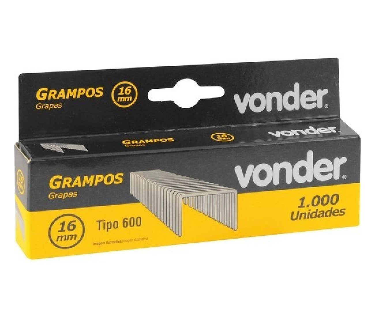 Grampo Cx 1000un para Grampeador/Pinador GPE916 16mm Vonder