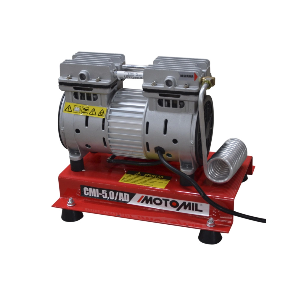 Compressor de Ar Isento Óleo Poço Artesiano 1CV CMI-5,0 AD Motomil 