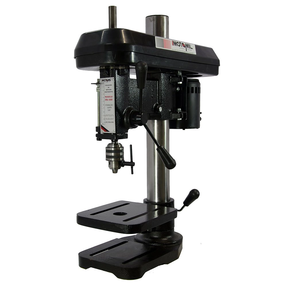 Furadeira Bancada Industrial FBM160TA 16mm 1/2CV Trifásica 220/380 Motomil