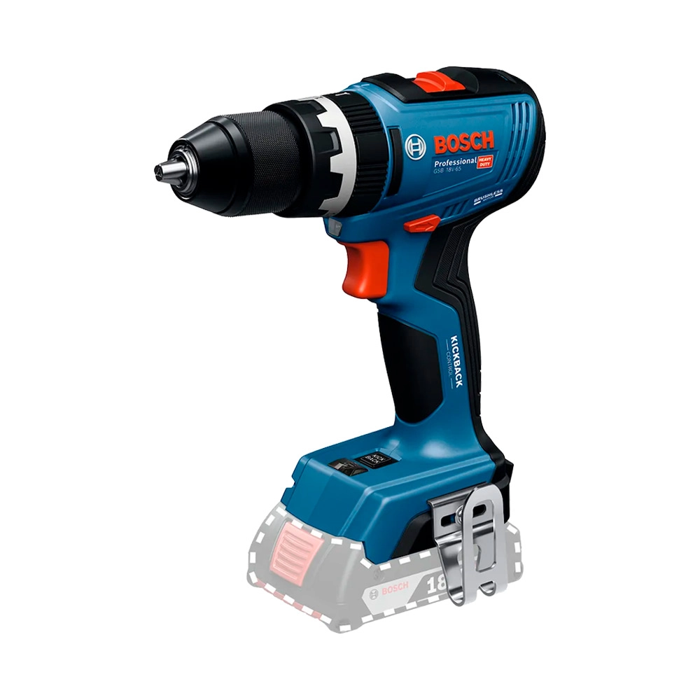 Kit Parafusadeira e Furadeira 2 Bat 2Ah 18V Bivolt Com Maleta GSB18V65 + GDX18V285 Bosch