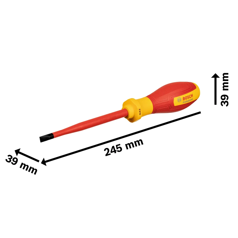Chave de Fenda 6,5 x 125mm VDE SL 1600A02NC4000 Bosch