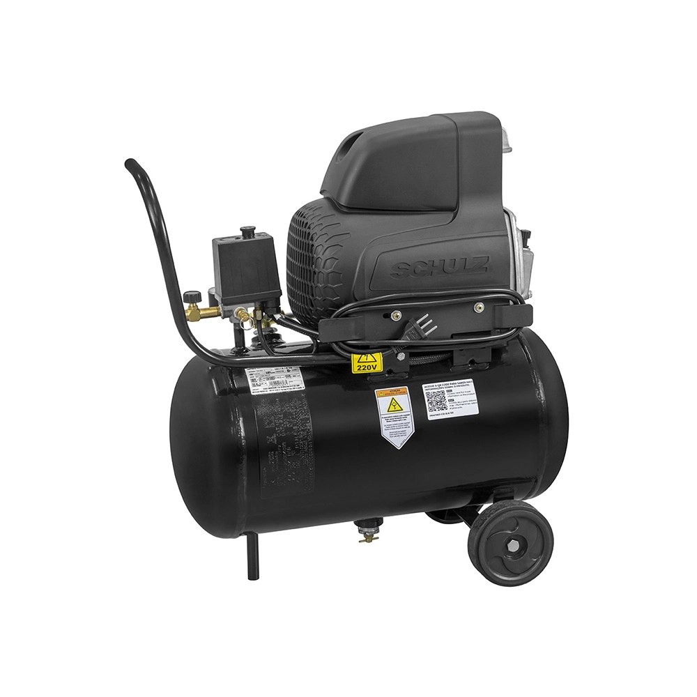 Compressor 1,5CV Pratiko CSI 8,6/25 + Kit Acessório 5 Peças Schulz