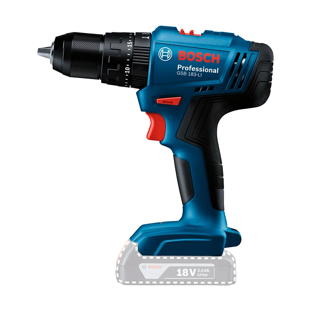 Parafusadeira Furadeira de Impacto 2 Bat 2Ah 18V GSB183LI Bosch
